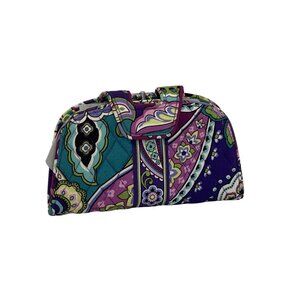 NWT Vera Bradley Kiss N Snap Wallet Heather Pattern Fabric Snap Closure Card Slo